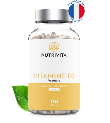 Nutrivita Vitamine D3 2000 UI - 120 gélules