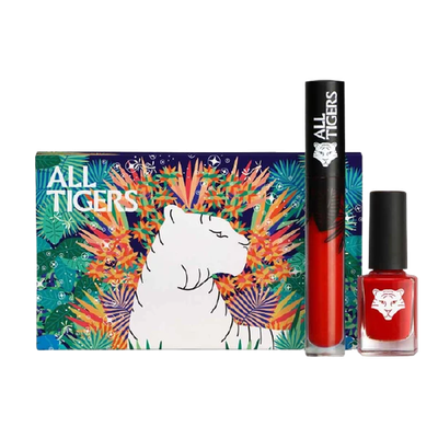 ALL TIGERS KIT LEVRES ET ONGLES ROUGE