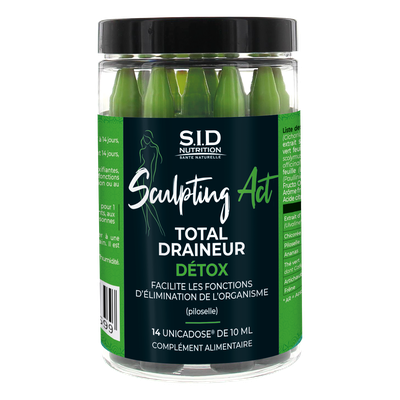 S.I.D Nutrition Sculpting Act Total Draineur Détox - 14 unicadoses de 10ml
