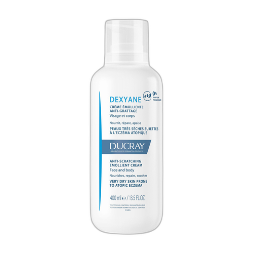 Ducray - Dexyane - Crème émolliente anti-grattage peaux très sèches et à tendance atopique 400 ml