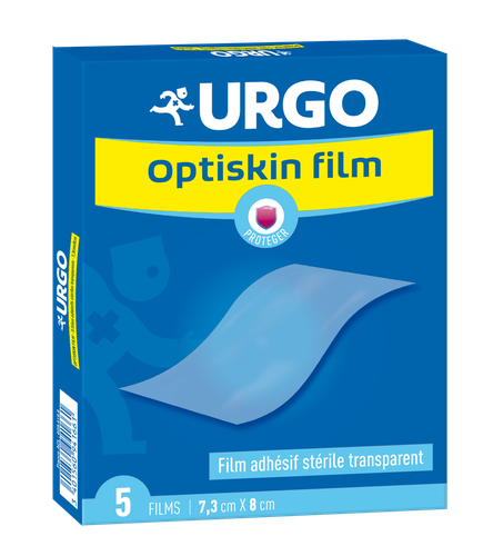 Urgo - Film adhésif stérile transparent - 5 films - 7,3 x 8cm